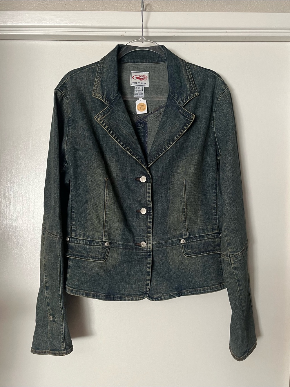 Roper Dark Wash Denim Jacket